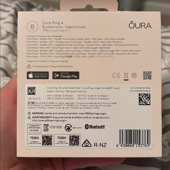 Oura Wellness Ring gen 4 size 8